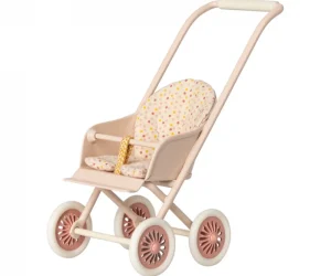 Kids Maileg Doll Accessories>Stroller, Micro – Powder –