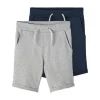 Kids/BOY Name It Teen Boy 8+ | Boy 2-8Y>Sweat Shorts 2-Pack Navy/ Grey –