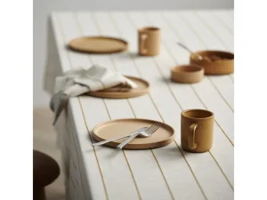Södahl Textiles | Kitchen>Tablecloth Line 140 x 270 cm, Cream/Gold –