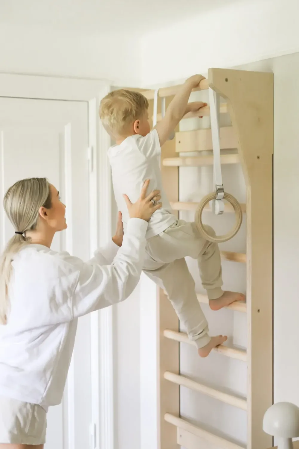 taimi_mini_wall_bars_birc_3.webp Kids Fitwood of Scandinavia Wooden Toys | Christmas Toys>Taimi Mini Wall Bars, Birch – Fitwood