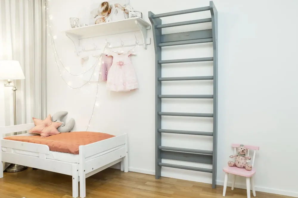 taimi_mini_wall_bars_grey_1.webp Kids Fitwood of Scandinavia Wooden Toys | Balance Toys>Taimi Mini Wall Bars, Grey – Fitwood