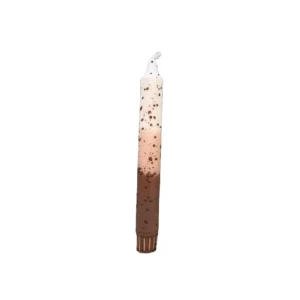 Nordichaus Candle And Holders>Taper Candle Brown Confetti