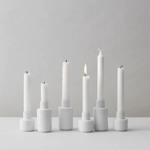 Lyngby Porcelain Easter Decorations | Candle And Holders>Taper candle holder small – Lyngby