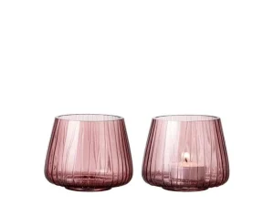 Bitz Candle And Holders>Tea light holders Kusintha 2 pieces, Rose –
