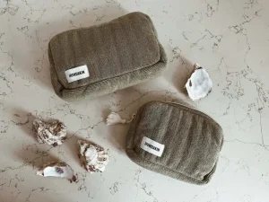 Humdakin Wellness & Beauty | Bathroom Accessories>Terry Toiletry Bag, Green Tea –