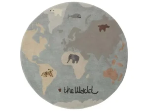 Kids OYOY Mini Rugs And Playmats>The world tufted rug –