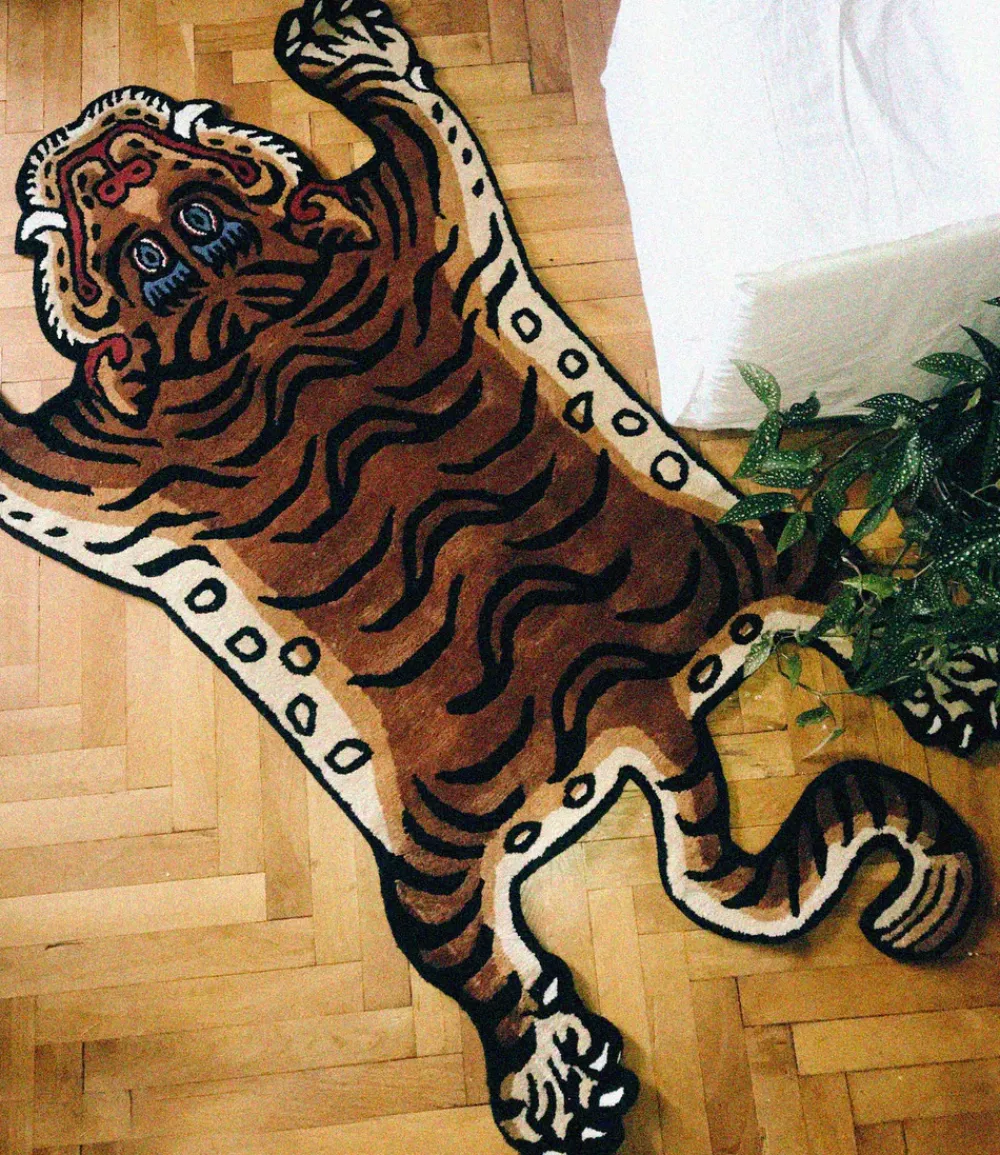 tiger_rug_large__x__cm__b_3.webp Kids Bongusta Rugs And Playmats | Wall Rugs>Tiger Rug Large 115 x 190 cm –