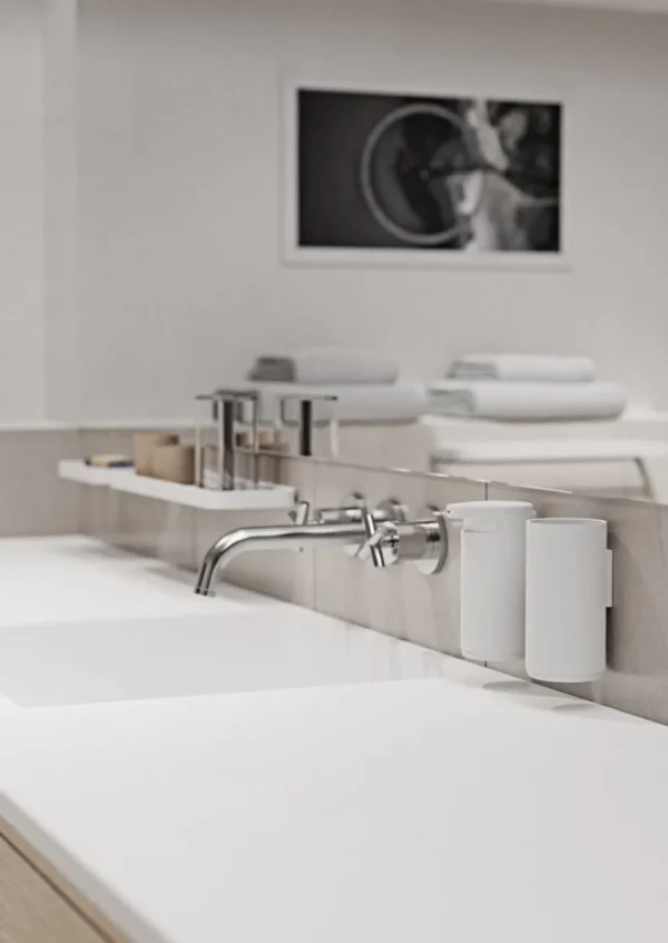 Zone Denmark Toothbrush Mugs>Toothbrush Mug Rim, Matt White –
