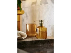Södahl Toothbrush Mugs>Toothbrush mug vintage amber, glass –
