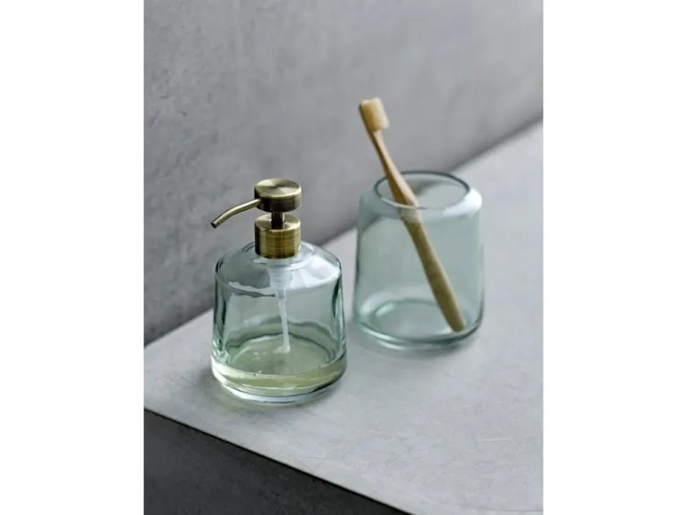 toothbrush_mug_vintage_bl_1.webp Södahl Toothbrush Mugs>Toothbrush mug vintage Blue, glass –