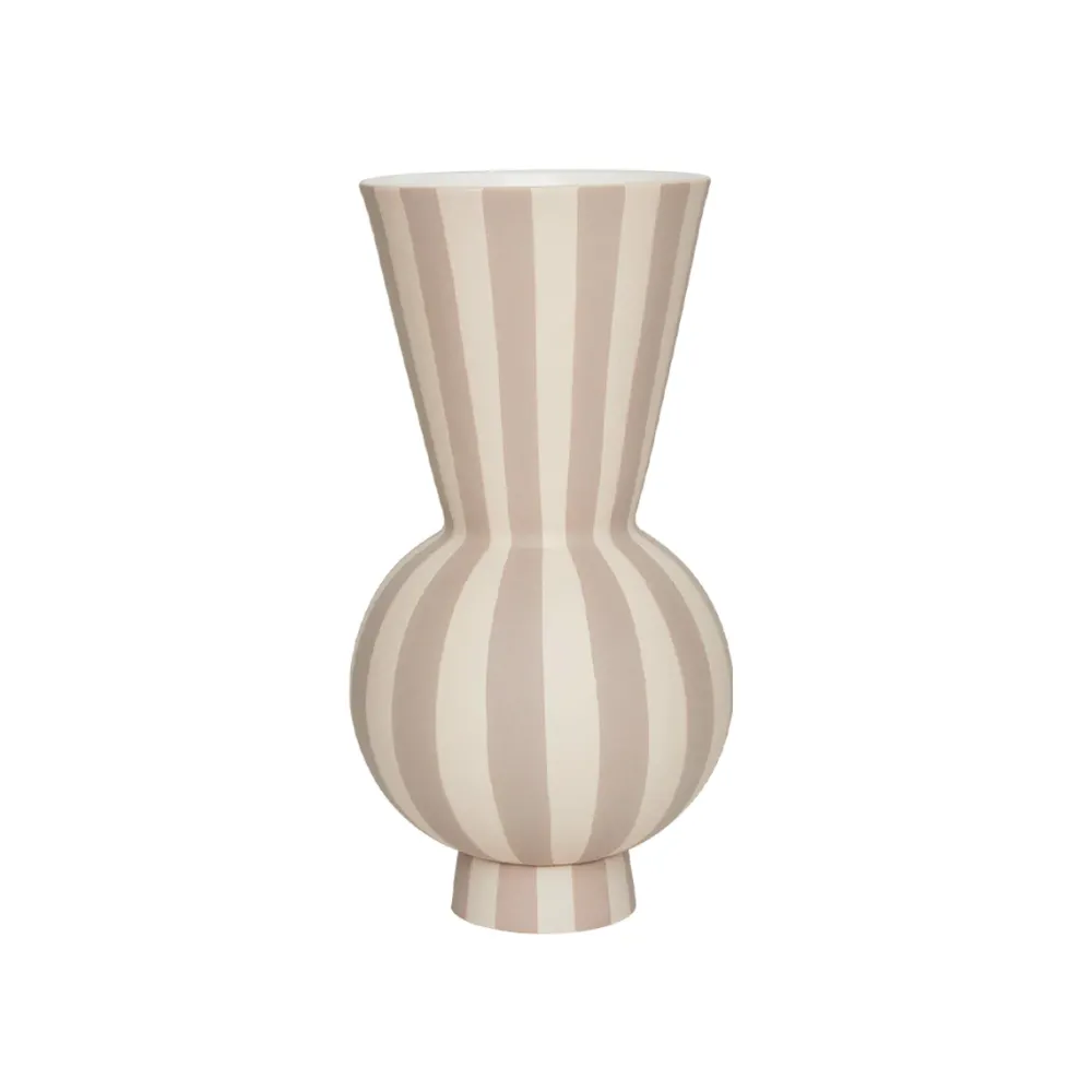 toppu_vase_round_beige__o_0.webp OYOY Ceramics And Vases>Toppu Vase Round, Beige –