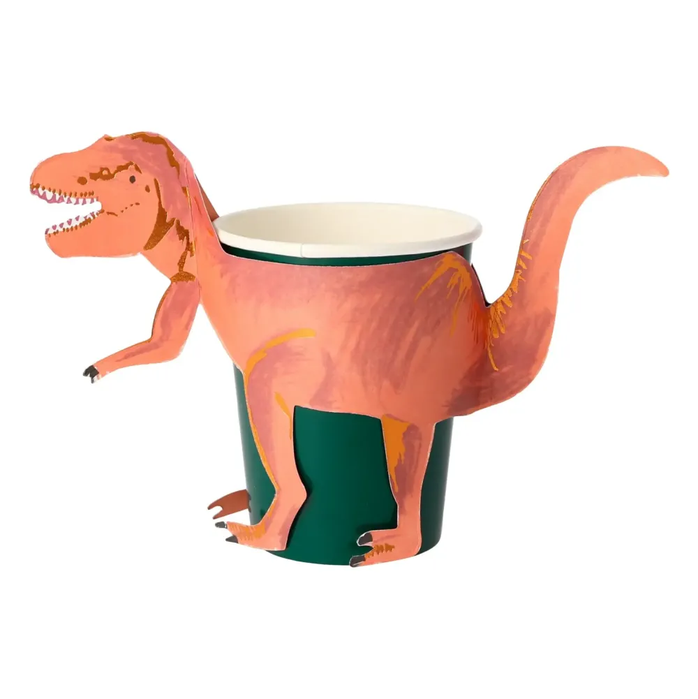 trex_dinosaur_cups_x___me_0.webp Kids Meri Meri Birthday / Party>T-Rex Dinosaur Cups (x 8) –
