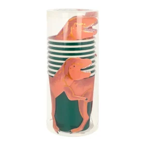 Kids Meri Meri Birthday / Party>T-Rex Dinosaur Cups (x 8) –