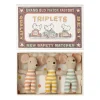Kids Maileg Doll Accessories>Triplets, Baby mice in matchbox –