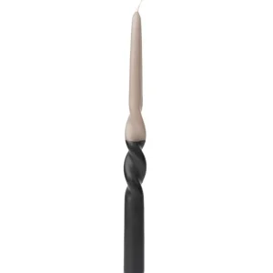 Kids Humdakin Birthday / Party | Candle And Holders>Twisted candles, 4 pack Coal/ Stone –