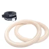 Kids Fitwood of Scandinavia Wooden Toys | Balance Toys>Ulpu Mini Gym Rings, Birch with black straps – Fitwood