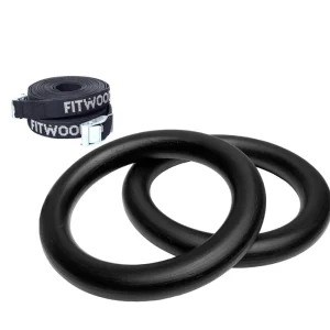 Kids Fitwood of Scandinavia Wooden Toys | Balance Toys>Ulpu Mini Gym Rings, Black – Fitwood