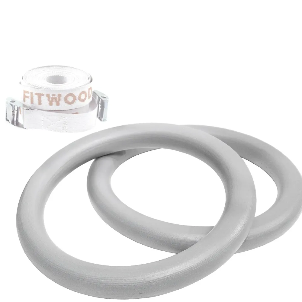 ulpu_mini_gym_rings_grey__0-1.webp Kids Fitwood of Scandinavia Wooden Toys | Balance Toys>Ulpu Mini Gym Rings, Grey with white straps – Fitwood