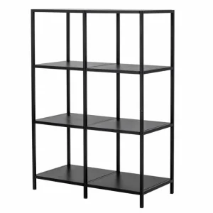Bloomingville Storage Shelves | Office>Valde Bookcase, Black Metal –