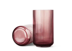 Lyngby Porcelain Easter Decorations | Ceramics And Vases>Vase 25 cm, burgundy mouth blown – Lyngby