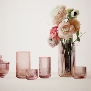 Lyngby Porcelain Easter Decorations | Ceramics And Vases>Vase 25 cm, burgundy mouth blown – Lyngby