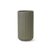 Lyngby Porcelain Ceramics And Vases>Vase Olive Green 20 cm – Lyngby