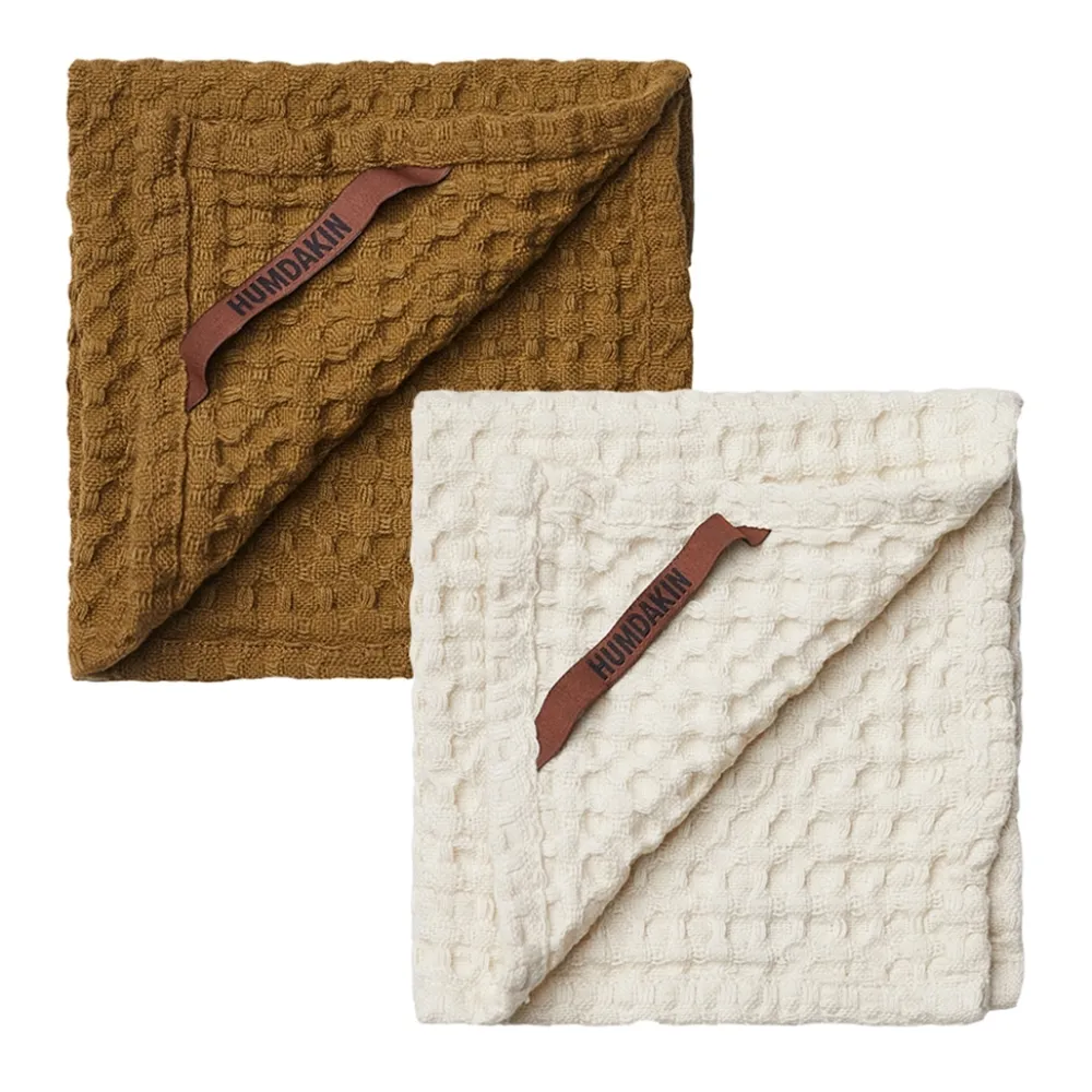 waffle_dishcloth__pack_su_0.webp Humdakin Textiles | Kitchen>Waffle Dishcloth 2 pack, Sunset / Shell –