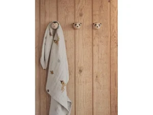 Kids OYOY Mini Storage>Wall hook Panda black –