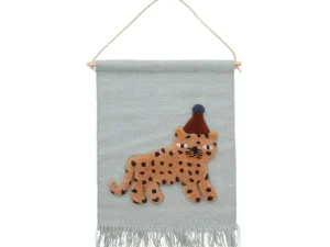 Kids OYOY Mini Wall Rugs>Wall rug leopard 59 x 50 cm – OYOY