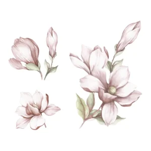 Kids That's Mine Wallstickers>Wall sticker Magnolia flower, Rose – That’s Mine