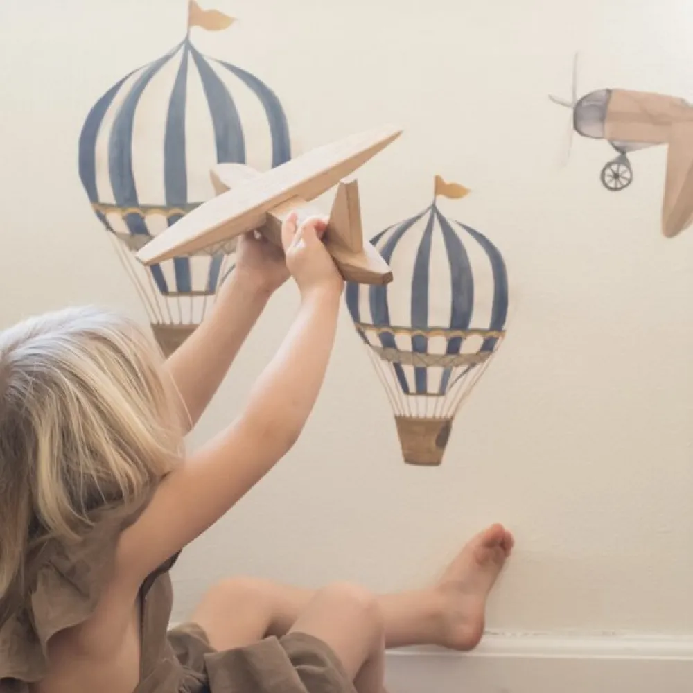 wallsticker_retro_air_bal_1.webp Kids That's Mine Wallstickers>Wallsticker Retro air balloon small, blue – That’s Mine