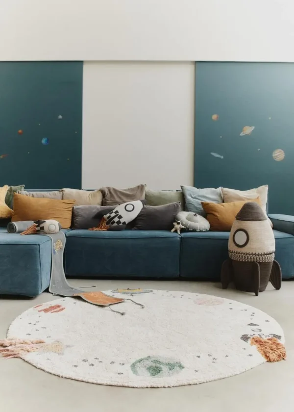 Kids Lorena Canals Rugs And Playmats>Washable Cotton Rug, Interstellar Journey –