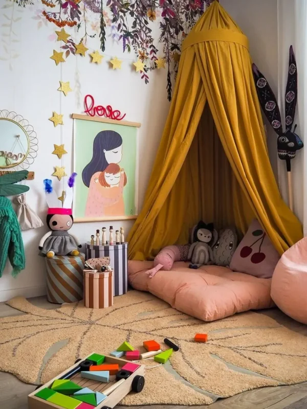 Kids Lorena Canals Rugs And Playmats | Textiles>Washable rug Monstera Honey –