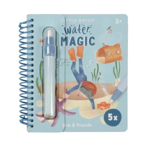 Kids Little Dutch Creativity>Water magic book Jim & Friends –