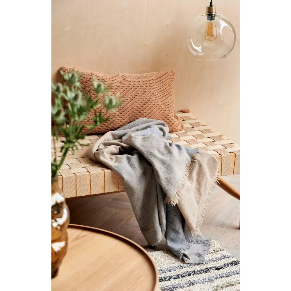 wave_knit_cushion_caramel_1.webp Södahl Textiles | Bedroom>Wave Knit Cushion, Caramel –