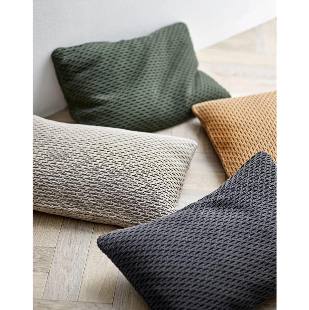 wave_knit_cushion_caramel_2.webp Södahl Textiles | Bedroom>Wave Knit Cushion, Caramel –