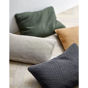 Södahl Textiles | Bedroom>Wave Knit Cushion, Green –