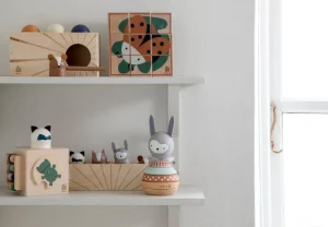 Kids Sebra Interior Wooden Toys | Baby Toys>Wooden Activity Cube, Woodland – Sebra
