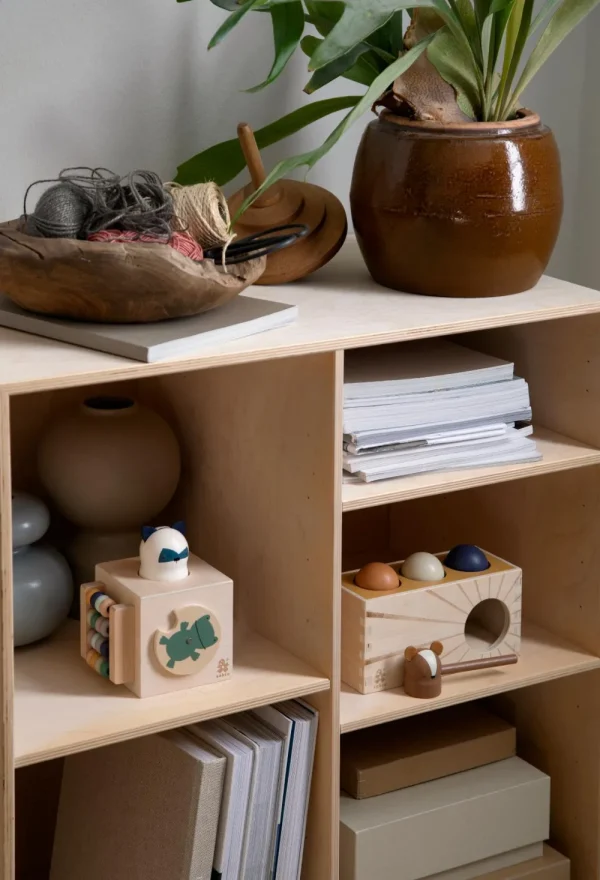 Kids Sebra Interior Wooden Toys | Baby Toys>Wooden Activity Cube, Woodland – Sebra