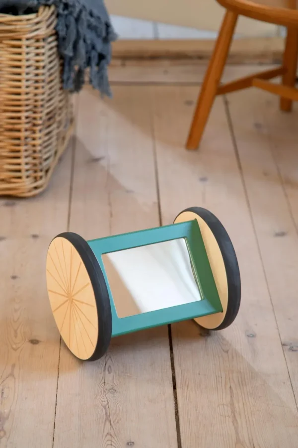 Kids Sebra Interior Christmas Toys | Baby Toys>Wooden activity roller / mirror, Woodland – Sebra