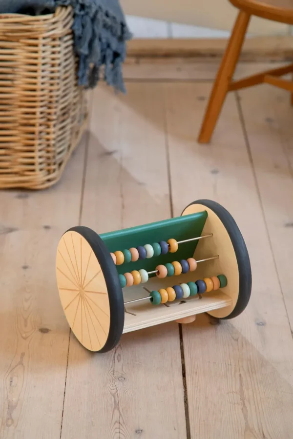 Kids Sebra Interior Christmas Toys | Baby Toys>Wooden activity roller / mirror, Woodland – Sebra
