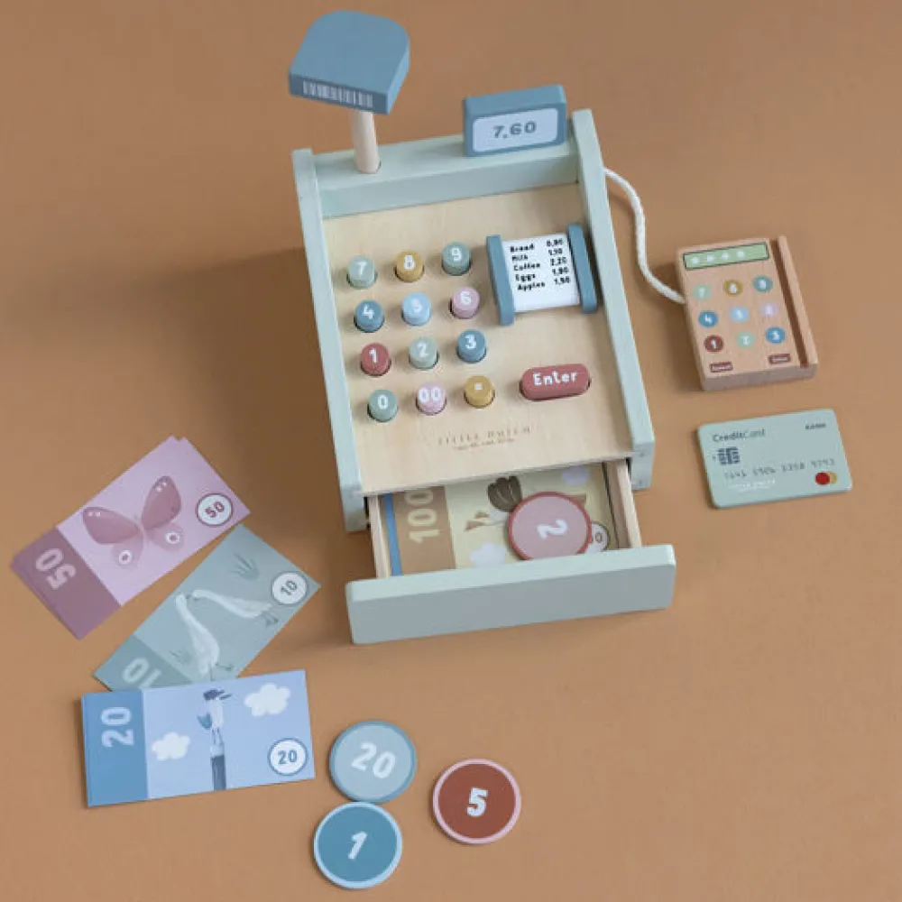 wooden_cash_register_with_1.webp Kids Little Dutch Wooden Toys | Christmas Toys>Wooden Cash Register with scanner –