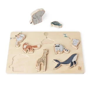 Kids Sebra Interior Wooden Toys | Games And Puzzles>Wooden chunky puzzle, World of Sebra – Sebra