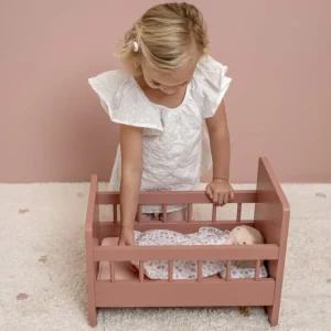 Kids Little Dutch Doll Accessories | Christmas Toys>Wooden Doll Bed Rose –