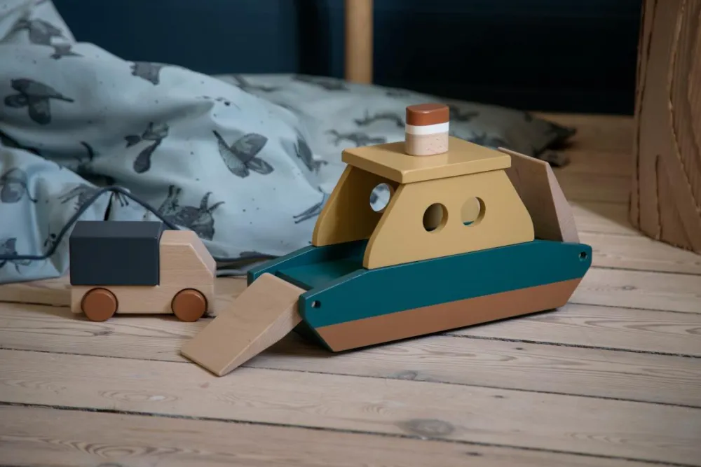 wooden_ferry_with_truck___1.webp Kids Sebra Interior Wooden Toys | Christmas Toys>Wooden Ferry with Truck – Sebra