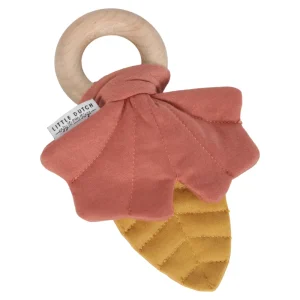 Kids Little Dutch Baby Toys>Wooden Ring Rattle Leaves, Red –