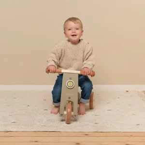 Kids Little Dutch Bikes, Scooters And Helmets>Wooden Tricycle Olive –