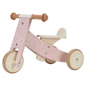 Kids Little Dutch Bikes, Scooters And Helmets>Wooden Tricycle Pink –